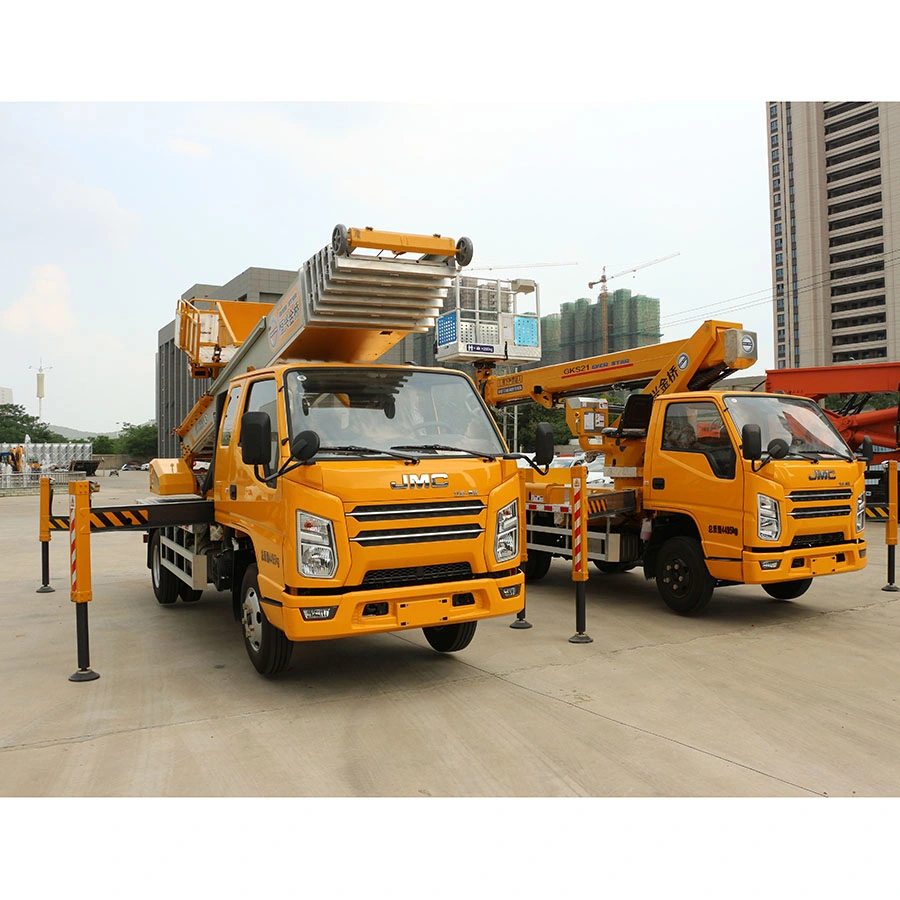 Empilhador Telescópico Construção Cherry Picker Manlift Montado na Plataforma de Elevação da Lança de antena