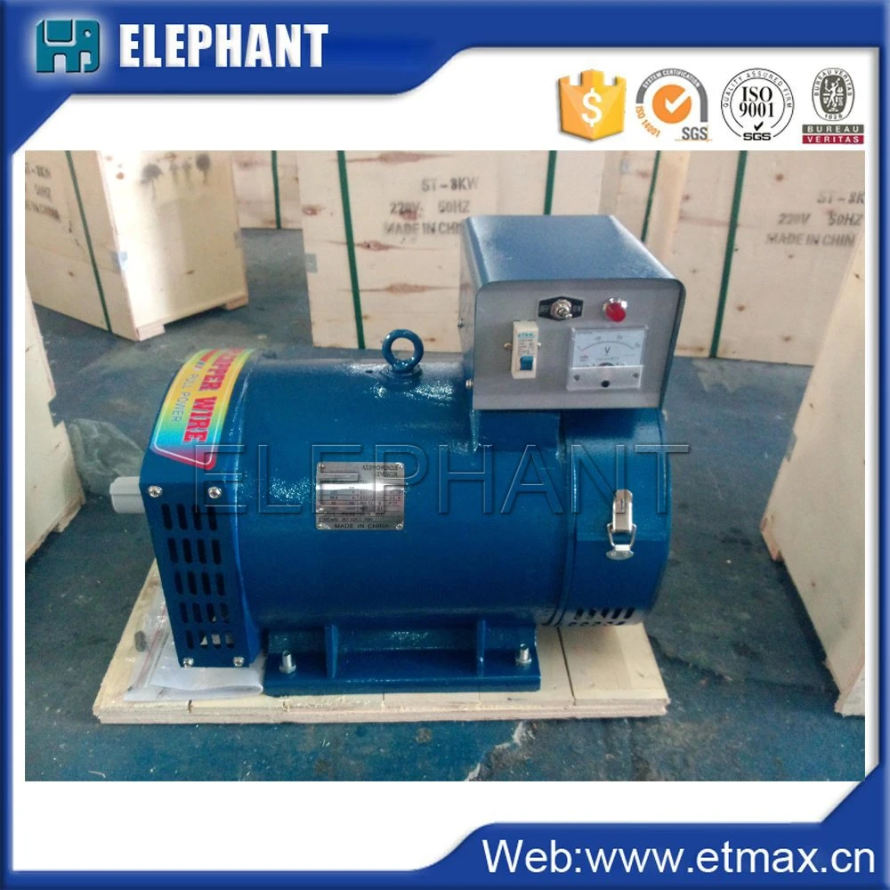 St 2kw 3kw 5kw 8kw Low Rpm Brush Alternator 100% Output Power Generator