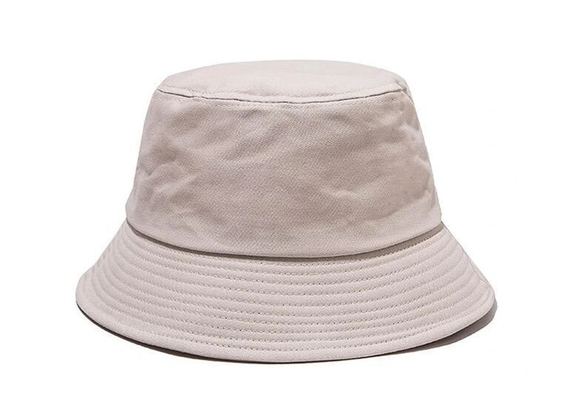 Customized Logo Bucket Hat Unisex Embroidery Fisherman Washed Kid Hat Bucket Cap Red Sun Fishing Cap UV Yellow Bucket Hat