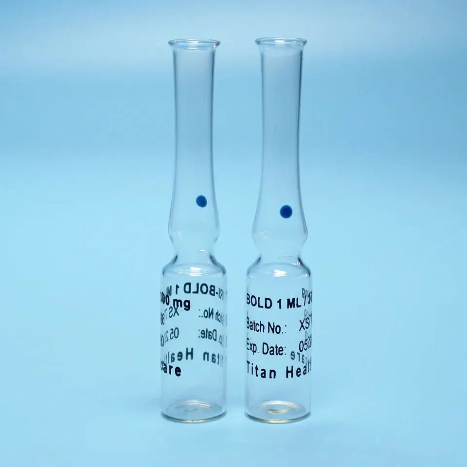 1 ml 2 ml 3 ml d'ampoule de verre vide à la norme ISO pour l'injection