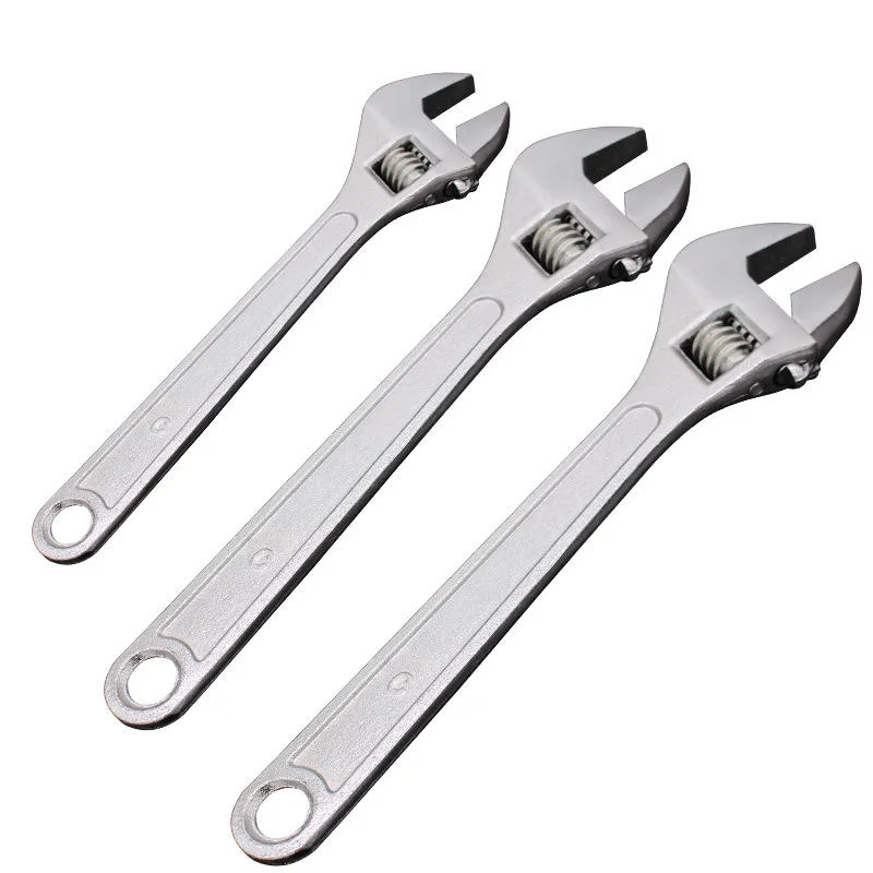 Classic Chrome Plated Steel Chrome Vanadium Alloy Adjustable Wrenches Spanner 8-Inch Combination Tool