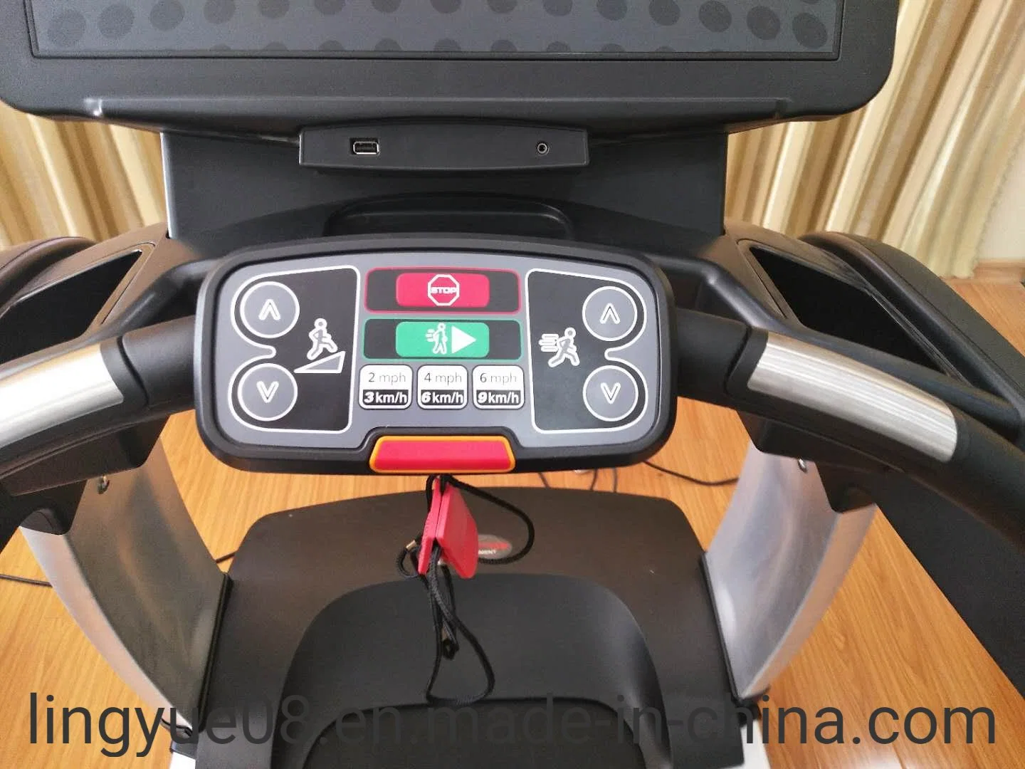 Commercial Gym Equipment Cardio Machine AC Motor Electronic Treadmill with Keyboard Screen