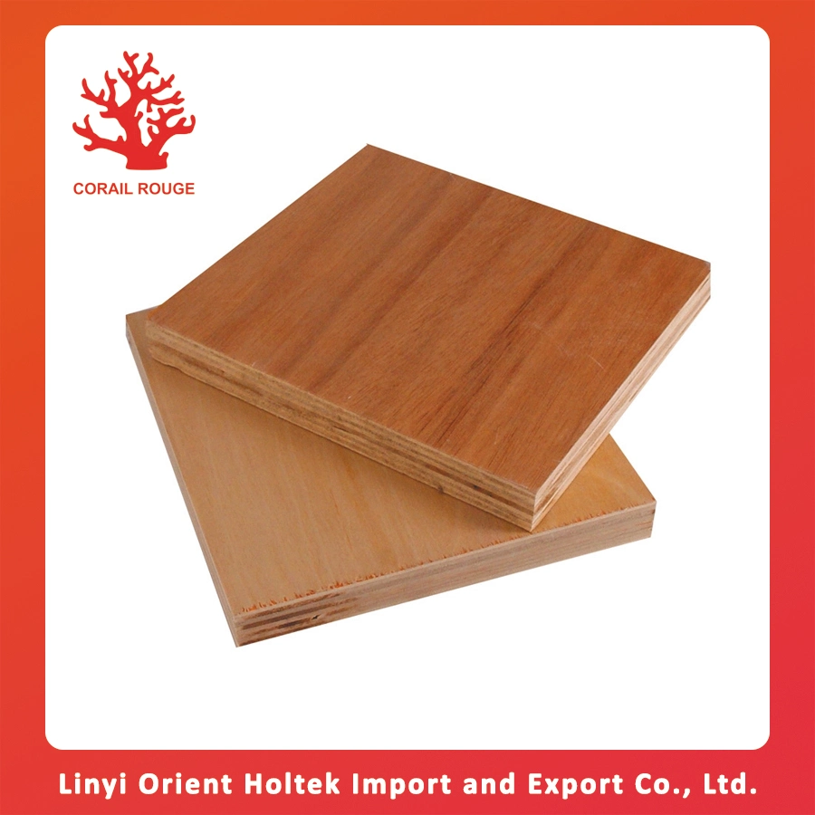 High quality/High cost performance  Natural Wood Veneer Plywood Walnut Veneer Birch Veneer 1.5mm 4mm Natural Red Color