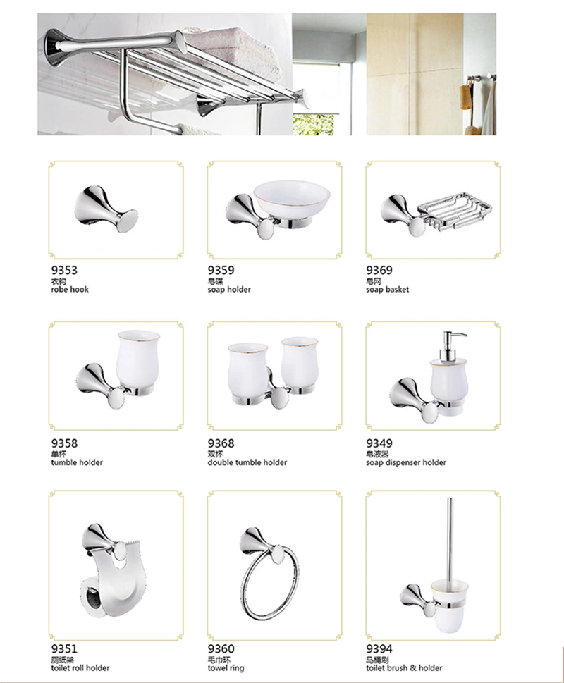 Best Price 304 Stainless Steel Bathroom Fittings with Polished Finished 3600 Series