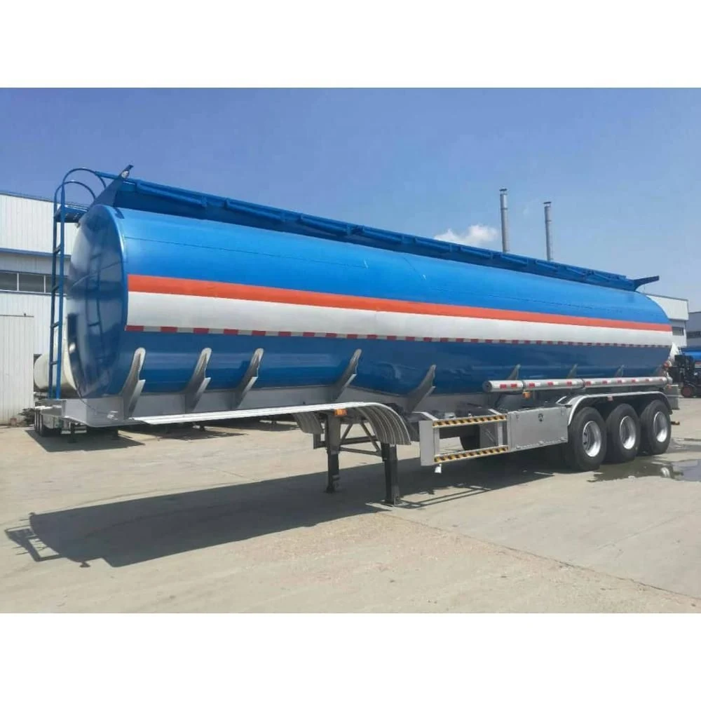 Tri-Axles 40000L Fuel Oil Gasoline Crude Petroleum Fuel Tank Semi Trailer