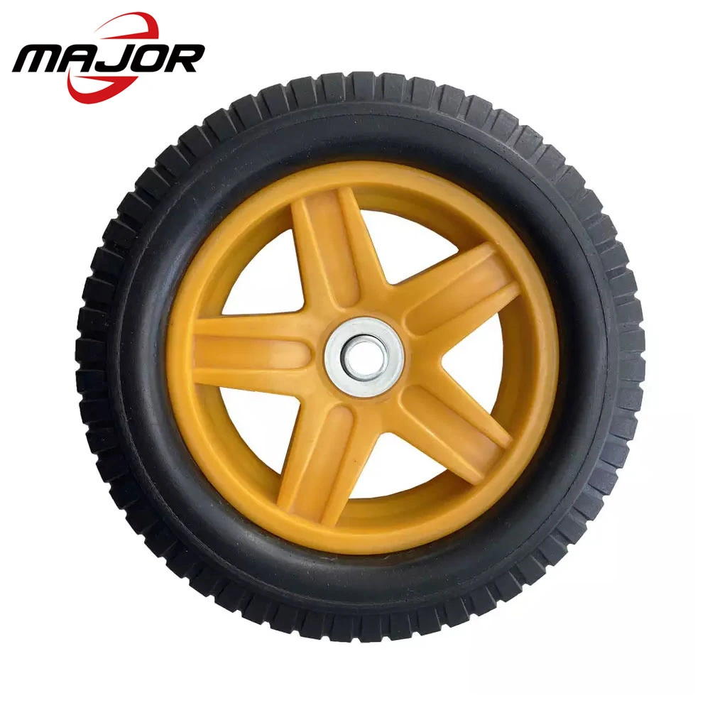 Air Tire Rubber Pneumatic Rubber Trolley Tire and Wheel for Cleaning Machine