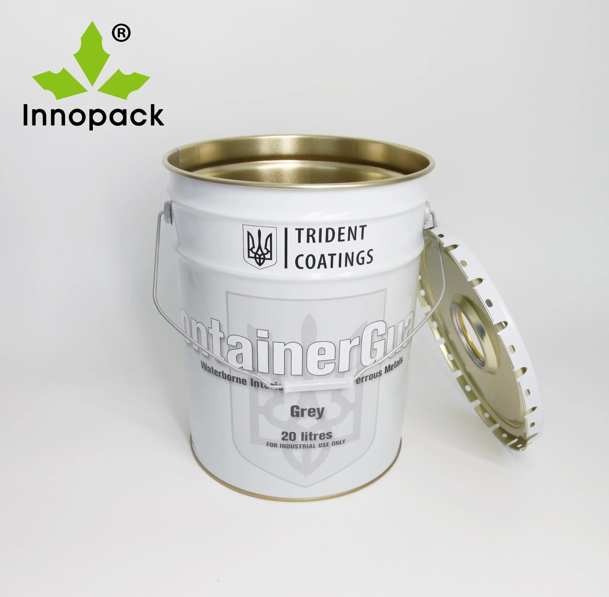 Un Approved Metal Tin 5 Gallon Chemical Paint Oil Bucket Pail Drum with Lid in Stock