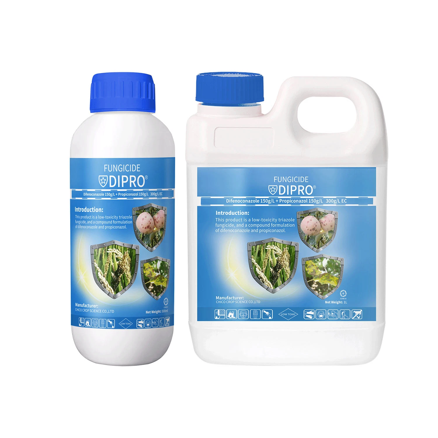 Difenoconazol 150g/L + Propiconazol 150g/L 300g/L EG-Agrarchemikalie Fungizid Pestizid mit CAS-NR. 119446-68-3 60207-90-1