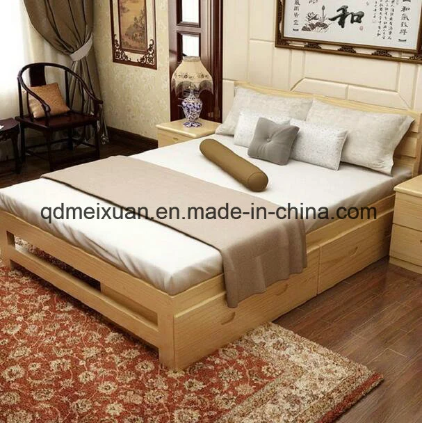 Solid Wooden Bed Modern Beds (M-X2837)