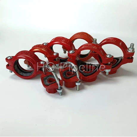 300psi-750psi Grooved Pipe Fittings Rigid Flexible Couplings