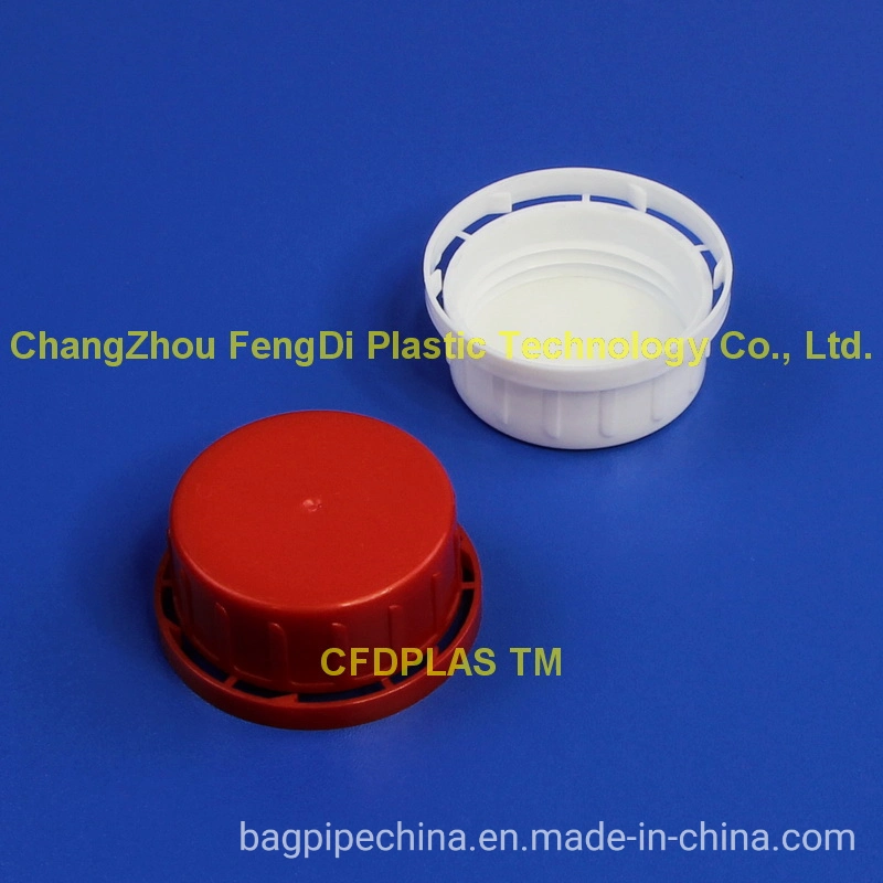 40mm Long Skirt Tamper Evident Cap with Wadded Seal for Hematology Reagent Bottles