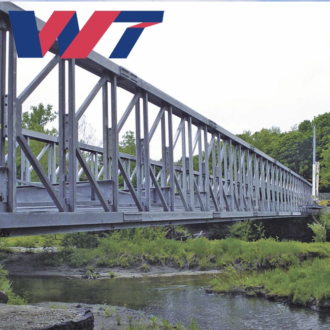 Prefab Steel Bridge with Light Steel Structure Truss