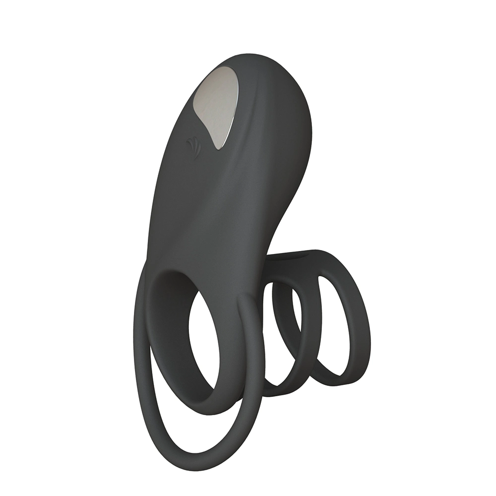 10 Speeds Time Delay Vibrating Cock Ring Silicone Sex Toys USB Charged Penis Rings Sexual Vibrator