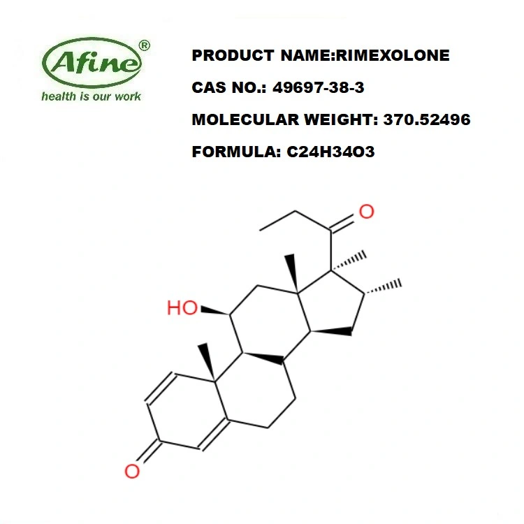 CAS 49697-38-3 Rimexolone / Rimexolone (100 MG) / Org-6216 / (11B, 16A, 17B) -11-Hydroxy-16, 17-Dimethyl-17- (1-OXOPROPYL) Androsta-1, 4-Dien-3-One