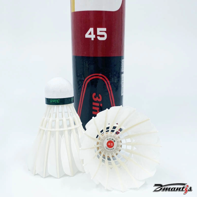 Top Sales Good Quality Goose Feather Dmantis D45 Training Badminton Shuttlecock