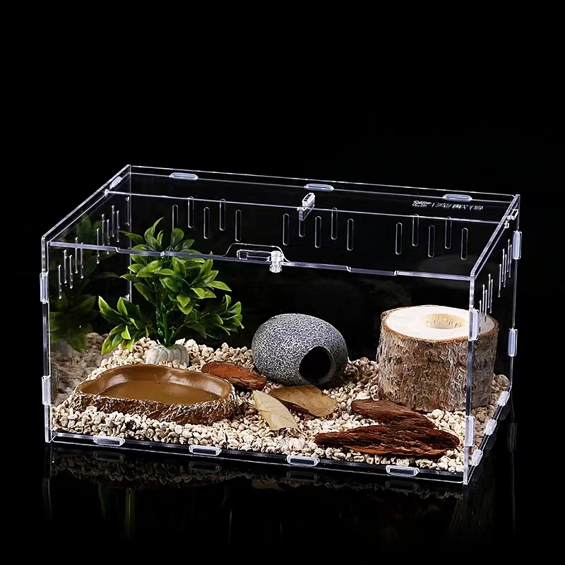 Customized Qcy Acrylic Reptile Box Acrylic Pet House