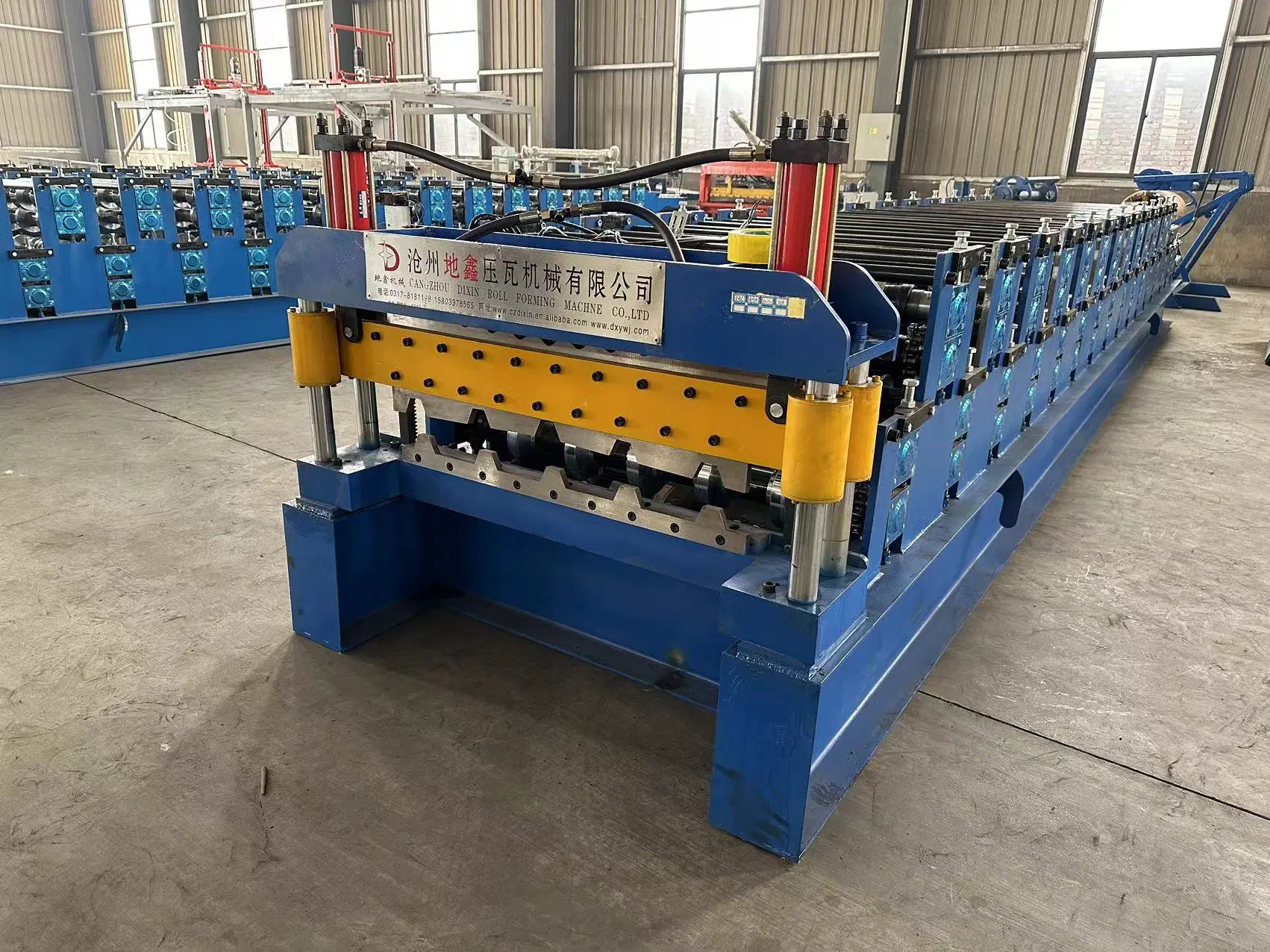 Ibr Trapezoidal Galvanized Roofing Sheet Roll Forming Machine From Botou Factory