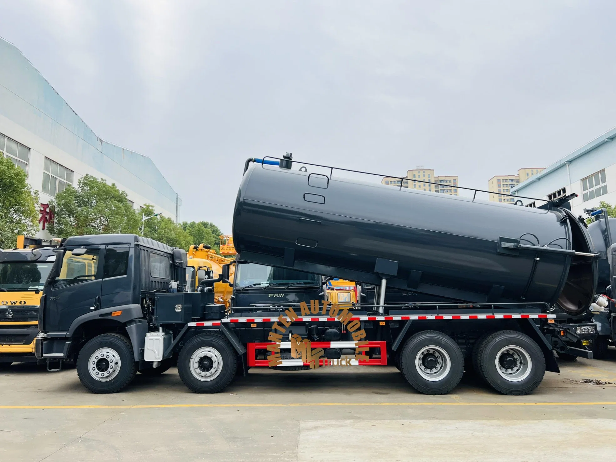 FAW Nuevo 16000L 18000L Equipo de Limpieza de Alcantarillado tanque de succión de vacío Para camión de bomba de agua de alcantarillado