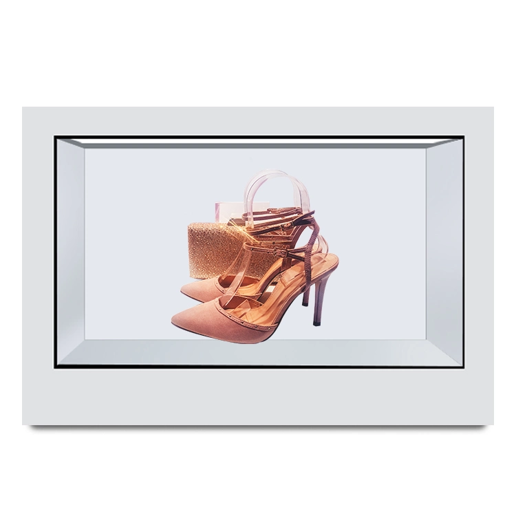 Android 6,0/i3 / i5 / i7 IR Touch Panel Schuhe / Schmuck LCD-Werbung klare transparente Gläser Vitrine