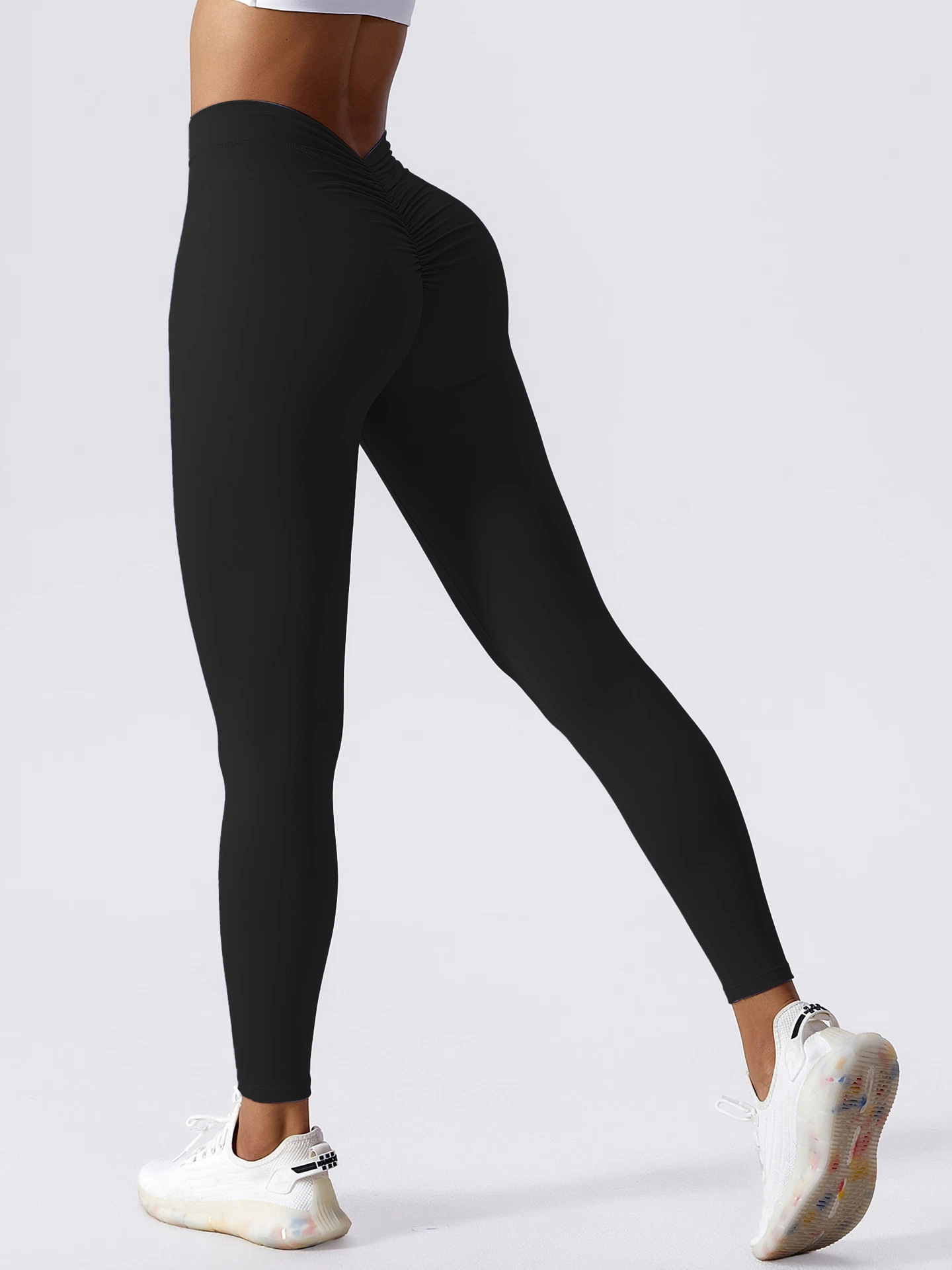 Ladies Seamless High-Waisted and Hip-Lift Outdoor Sports Seamless Fitness Wear Tight Pants