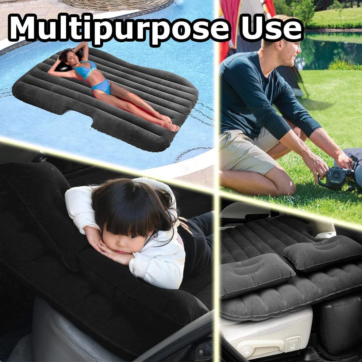 Foldable Portable Travel Sleeping Car Inflatable Bed