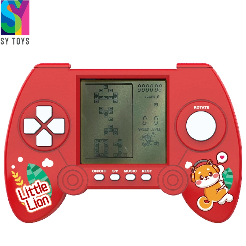 Ordinateur de poche portable Sy Retro jeu Tetris avec son original Tetris jeu d'arcade de poche pour les enfants et adultes