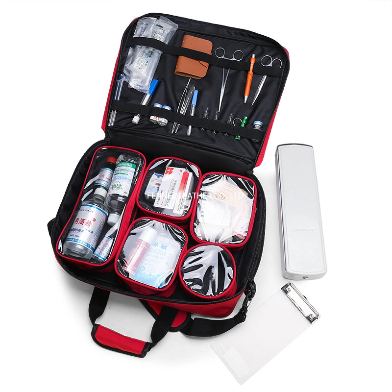 Kit de emergencias médicas del compartimento multifunción lo suficientemente grande para el botiquín de primeros auxilios rescate urgente Bolsa Médico (FE999)