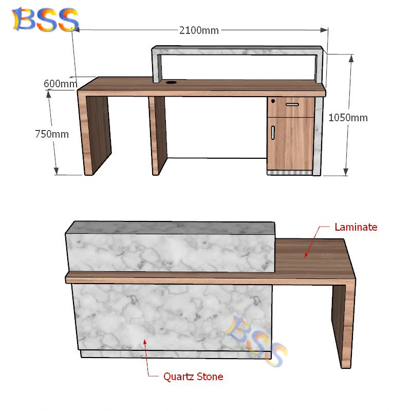 Best Furniture for Office Reception Marble Laminate Reception Desk Furniture