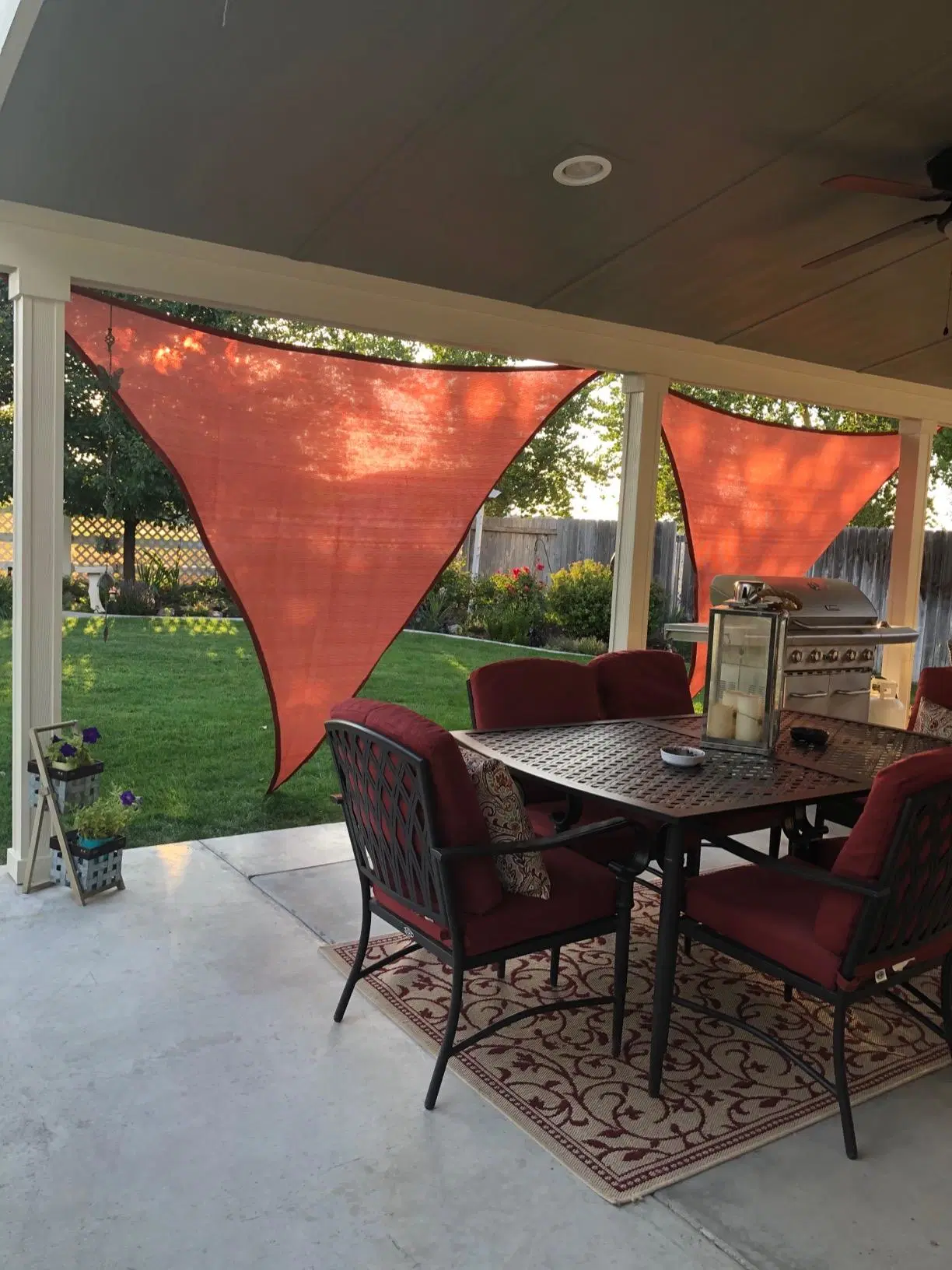 Sun Shade Sail UV Block Canopy for Patio/Garden/Backyard 55