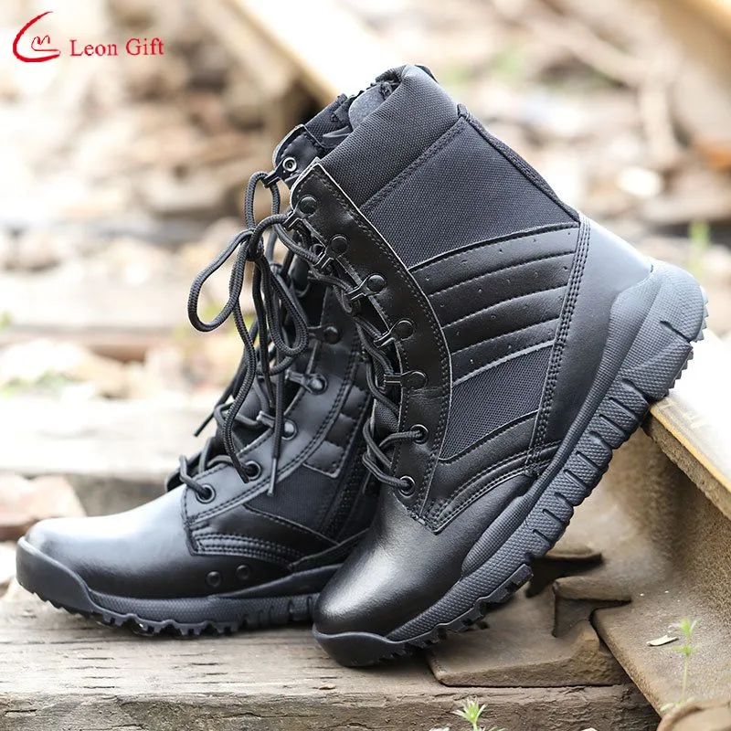 Wholesale/Supplier Custom Fashion Combat Wear Resistant Training Breathable Outdoor Tactical Travel Boots Security   Shoes