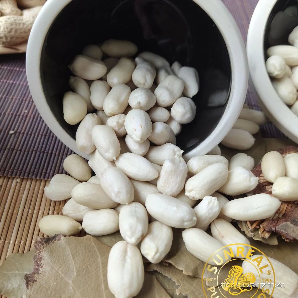 Raw Blanched Peanut Kernels/Virginia/Clean and Plump/China/Pukee