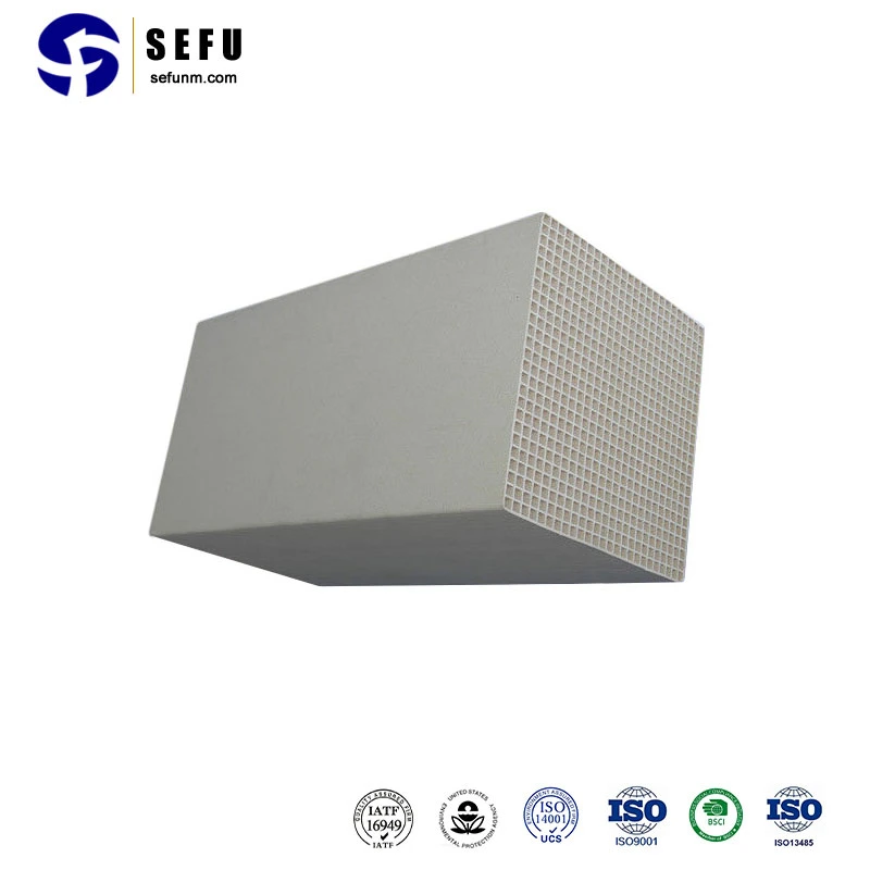 Sefu China Storage Media Suppliers Cordierite-Mullite Ceramic Honeycomb Filter Thermal Regenerator for Rto Heating Furnace