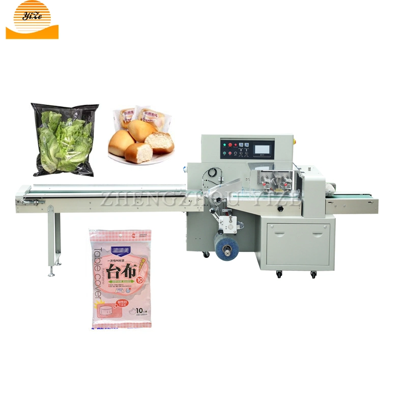 Bakery Croissant Bread Vegetables Lollipop Packaging Machine Hardware Sandwich Chocolate Flow Pillow Type Packing Machine