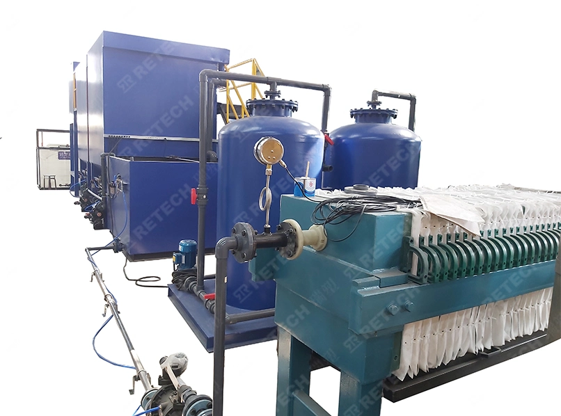 6-8 Cubic Meters Waste Water Filtration / Treatment Plant for Plastic Wash Plant