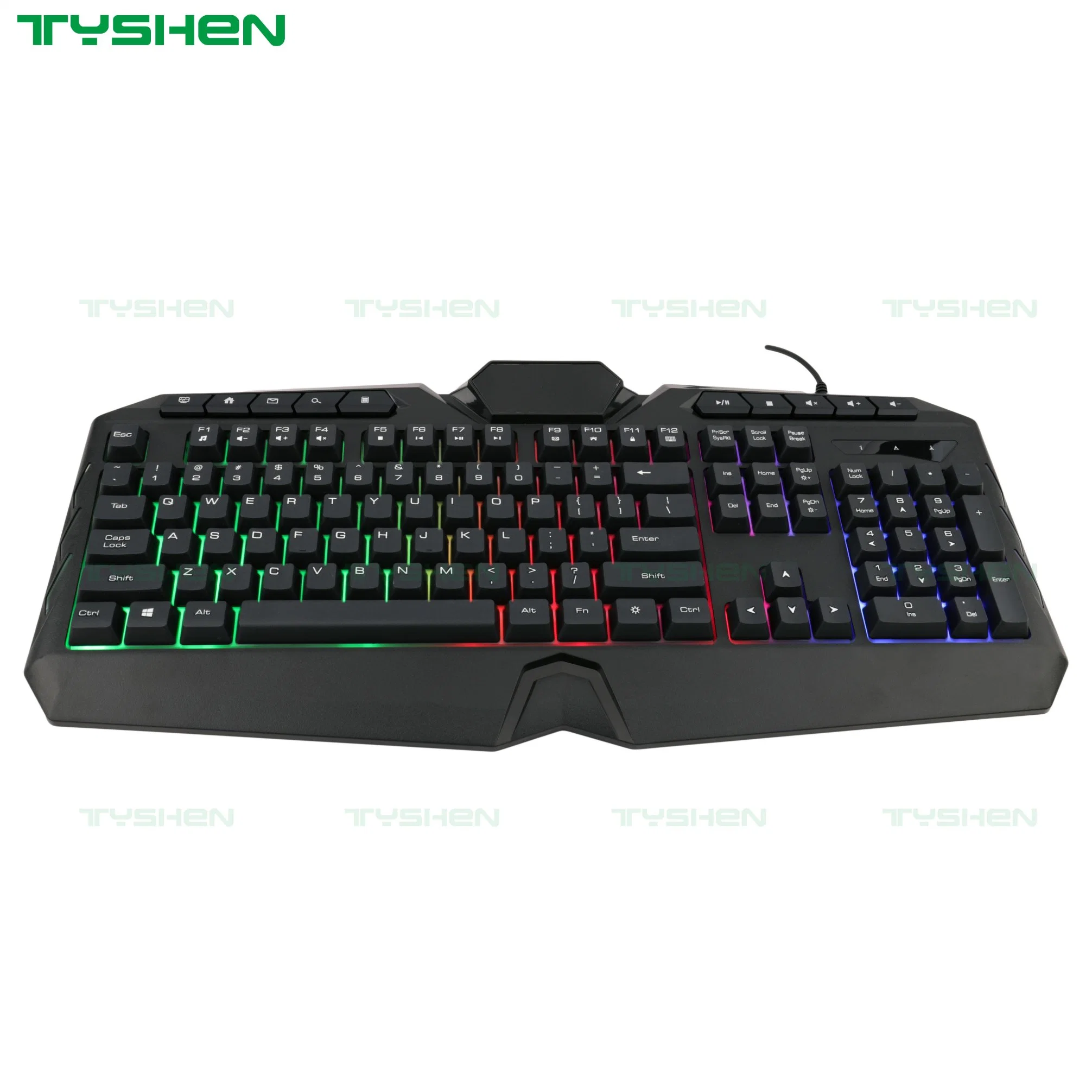 Computer Backlit USB Port RGB Gaming Keyboard Gamer Keyboard