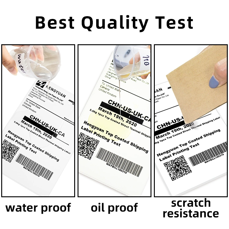 Matériau d'étiquette thermique directe auto-adhésive de haute qualité dans Jumbo Rouleau pour étiquette d'expédition