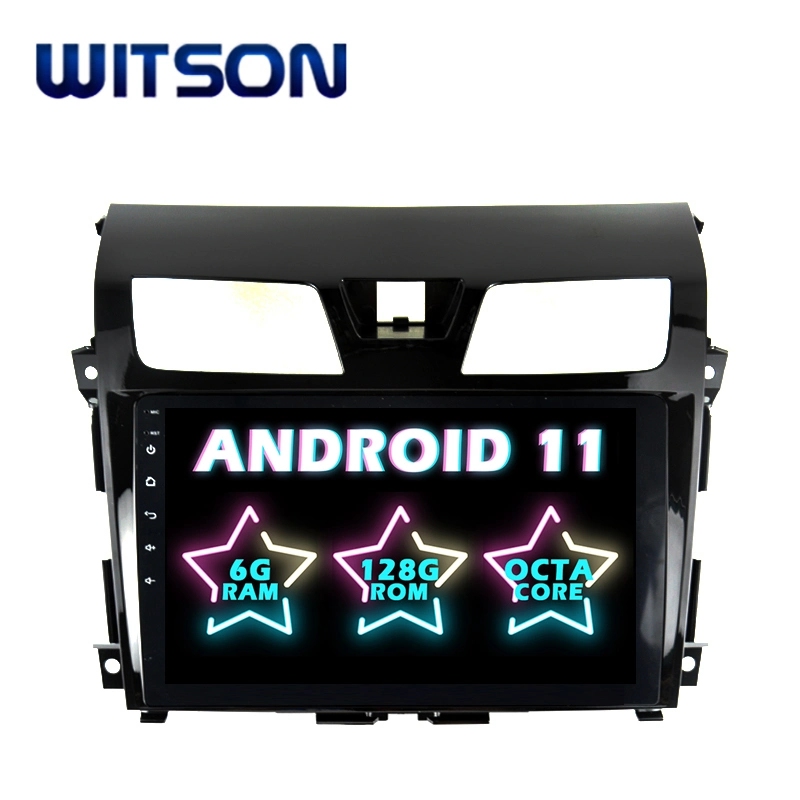 Witson Android 11 Car Multimedia Player para Nissan 2013 Teana Leitor de DVD Flash de 64 GB RAM com ecrã grande no automóvel