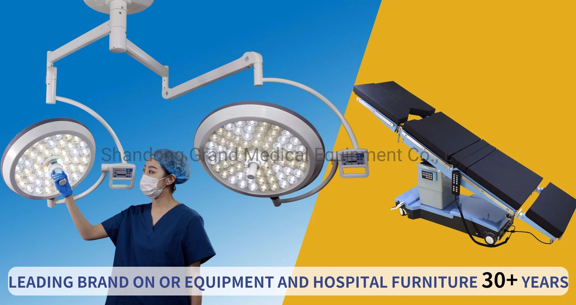 Operation Theater Light Surgery Lights Surgical Operation Illumination Lamps Double Arms Shadowless Surgical LED Light