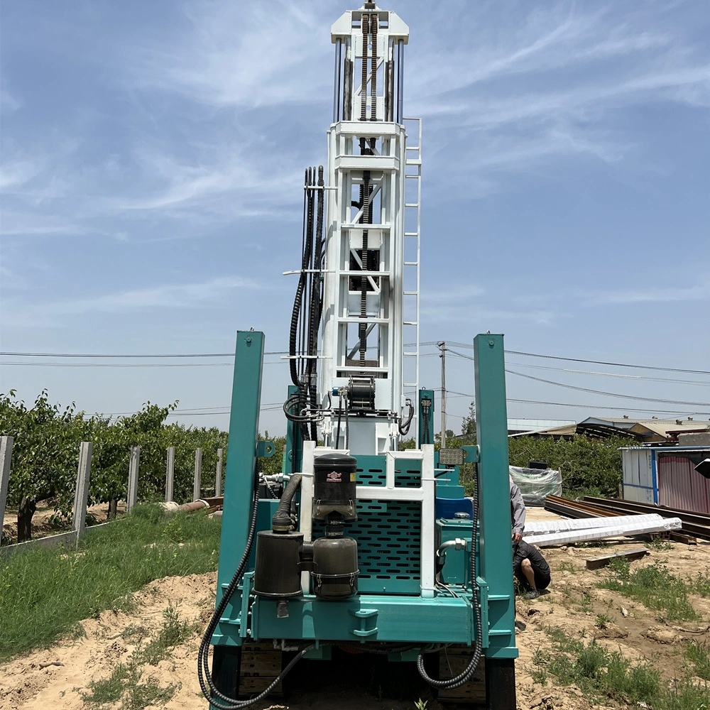 Rotary Crawler Borehole for Sale 300m Deepwater Well Drilling Machine