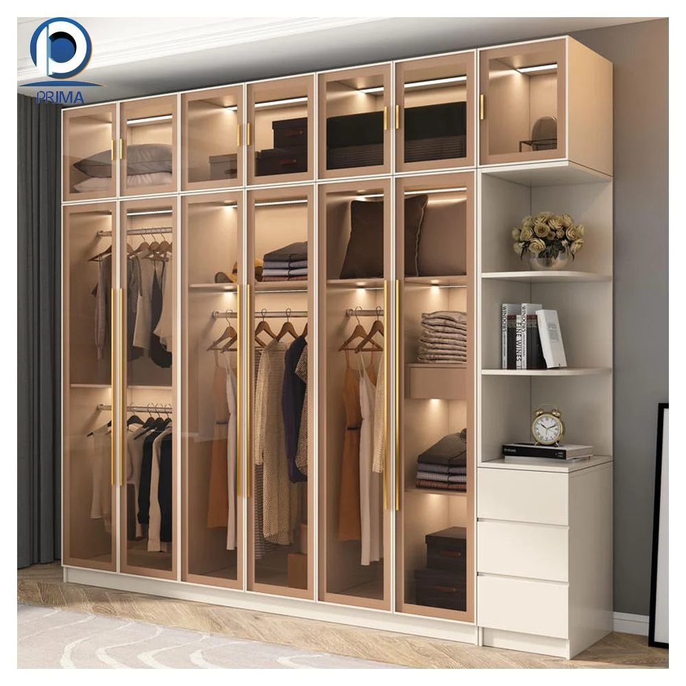 Customized Modern Customized Wooden Wardrobe Sliding Closet Wardrobe Door Hardware Wardrobe Accessories Factory Price