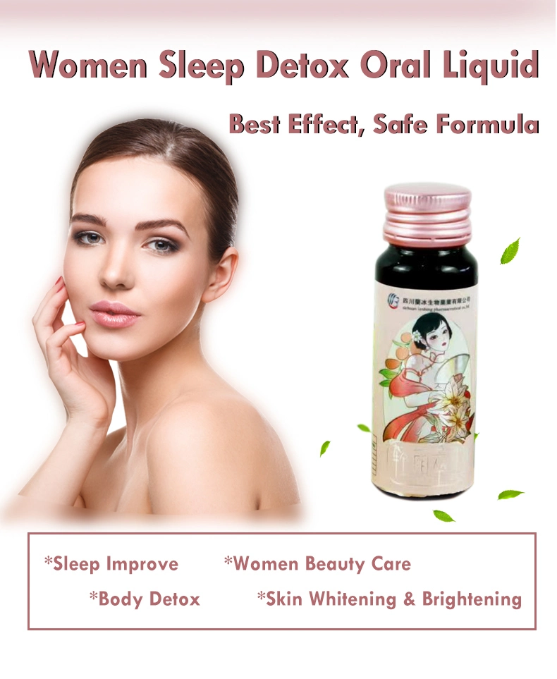 Women Beauty Detox Oral Liquid Drinks for Skin Care Sleep Improve Wholesale/Supplier Plant Extracts Herbal Supplements