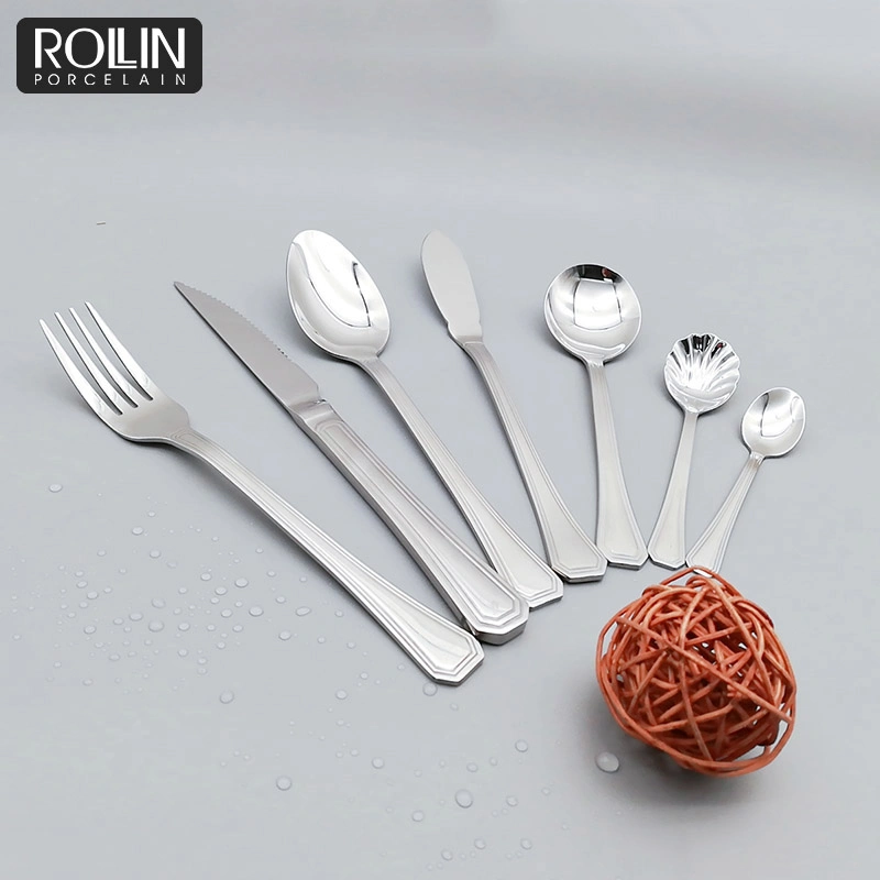 Customized Logo Mirror Polished Stainless Steel Flatware