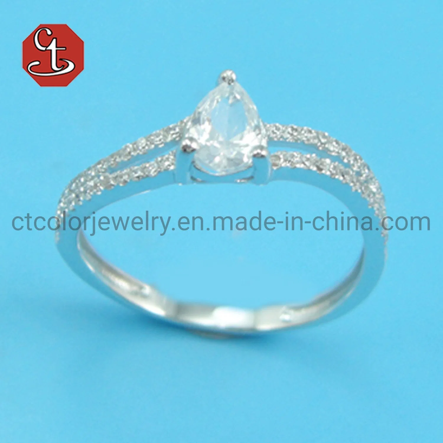 Simple Style Engagement&Wedding Oval Diamond Rings Jewelry For Women Gifts