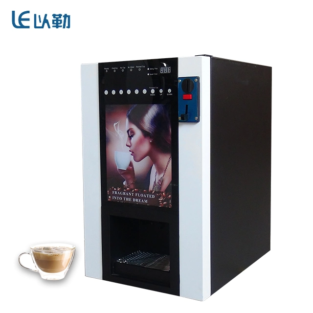 6 Kinds of Premixed Drinks Table Type Commercial Instant Turkish Coffee Vending Machine with Cup Dispenser