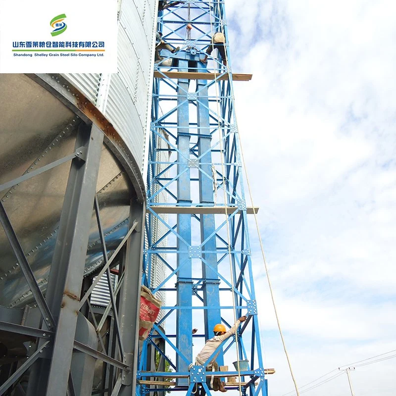 El trigo molino de arroz elevador de cucharón Vertical de acero por silos de grano utilizado elevador de cucharón