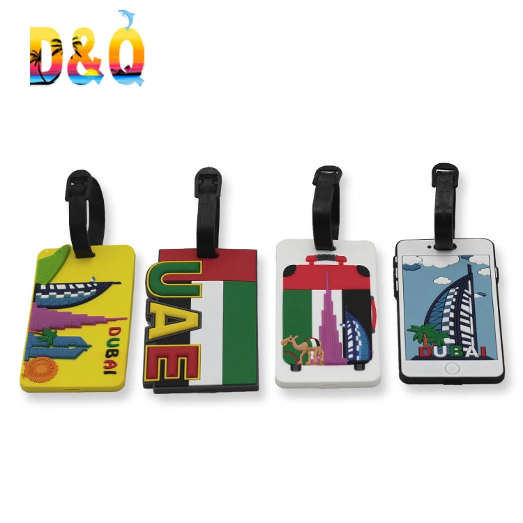 Wholesale Personalized Soft Rubber PVC Custom Luggage Tag