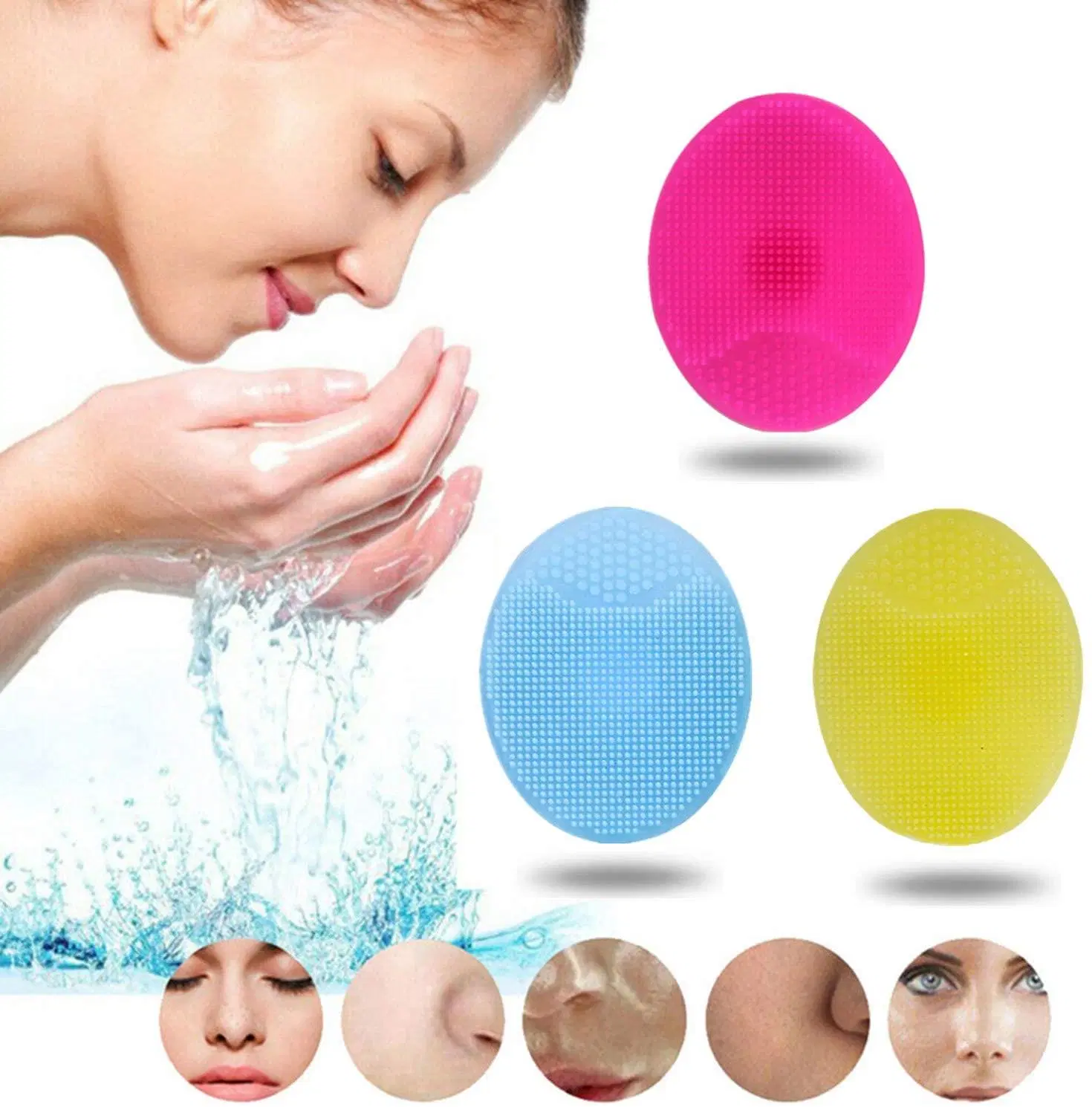 Face Cleansing Silicone Brush with Food Grade and Environmentally Friendly Silicone Material