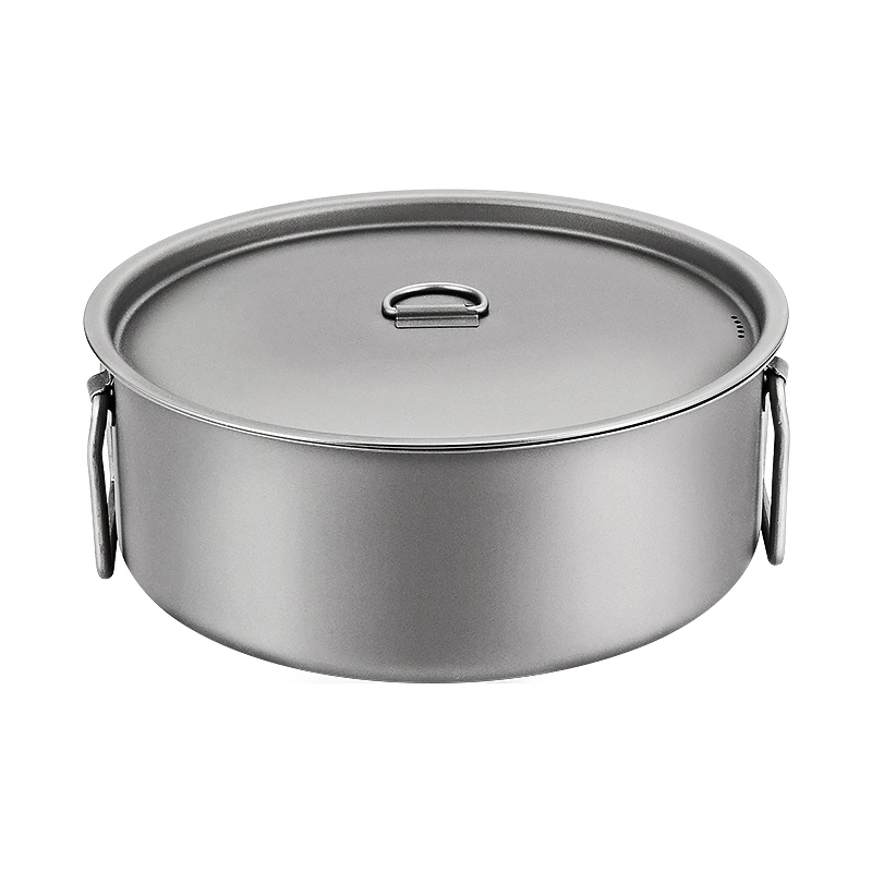 Pot de camping léger Ultra Light Outdoor randonnée pots Bowl Ustensiles de cuisine casseroles de plein air Ultralight soupe Pot en titane