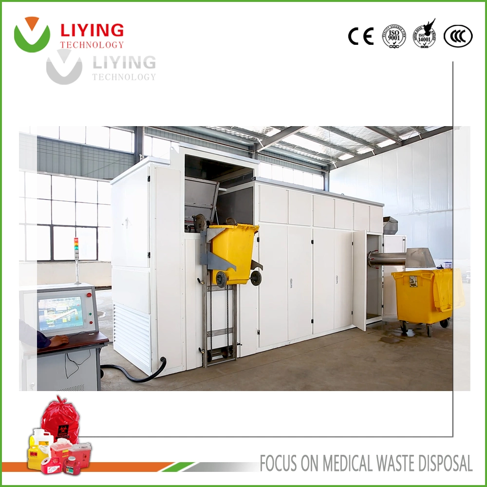 Hazardous Hospital Medical Waste Microwave Treatment Disposal Unit Machine