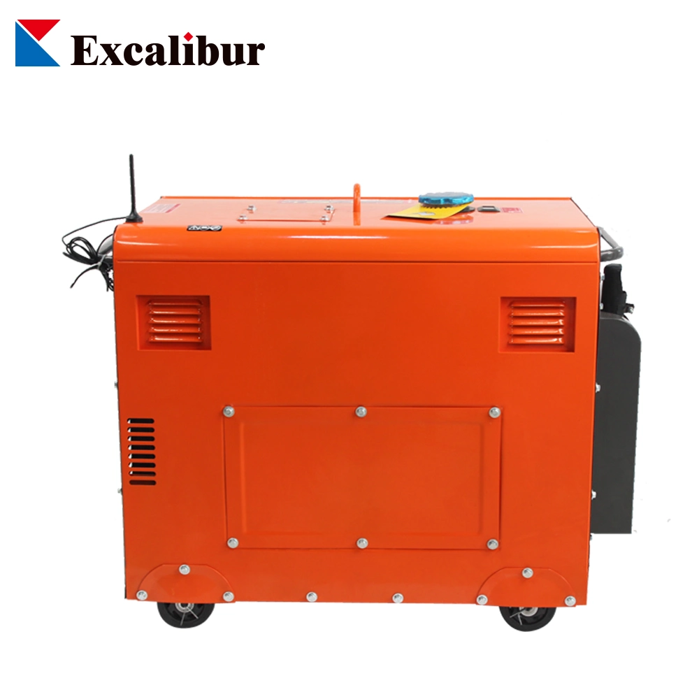 Light Noise 5.5kw Electric Start Diesel Generator for Home Use